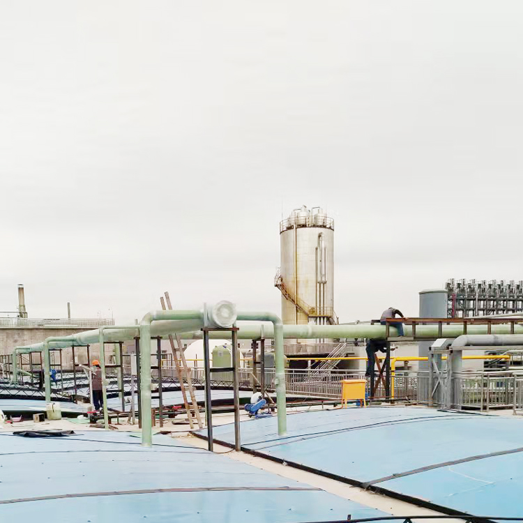 新乡制药厂玻璃钢管道制作与安装首批项目竣工